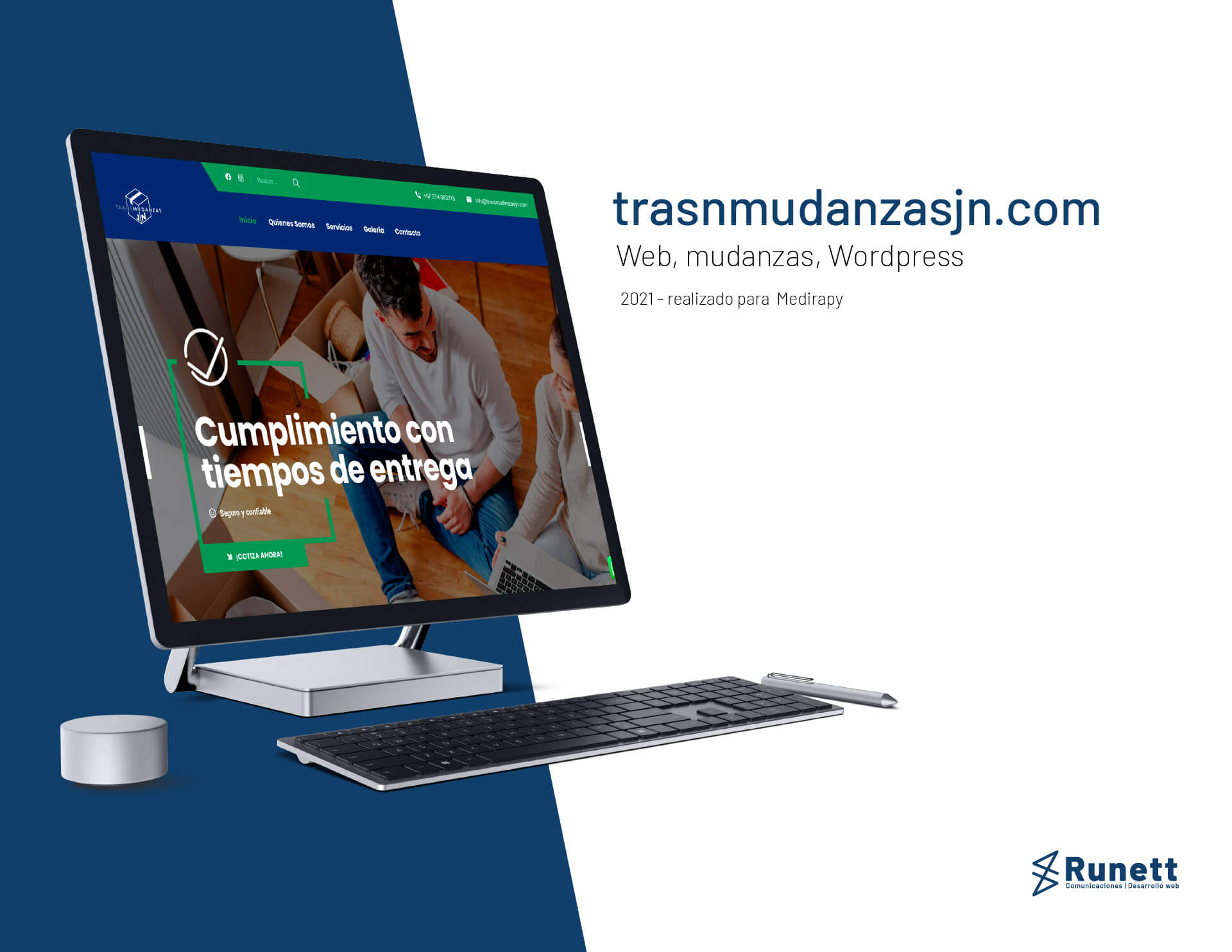 Sitio web Transmudanzas JN